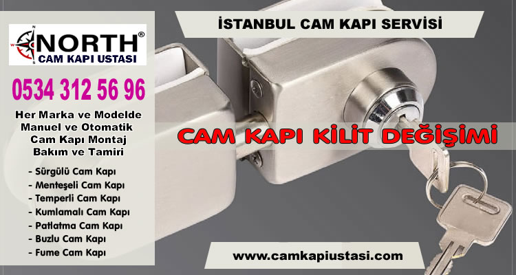 Cam Kapılarda Kilit Değişimi
